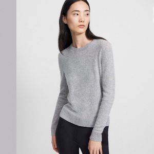 VINCE CASHMERE RIBBED MOCK NECK SWEATER